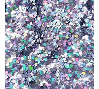 Glitter Elements - Holographic Silver - 1mm Square - 5ml Pot