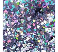 Glitter Elements - Holographic Silver - Triangle - 5ml Pot