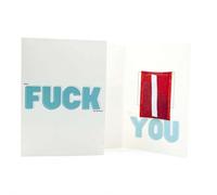 Glitter Explosion Greeting Card - Fu*k You,HandmadeGlitter Bomb Card,Naughty Glitt-er Trap Bomb Envelope, Exploding Confetti Envelope for Aldult,Prank Mail for Birthday Anniversary (1pcs)
