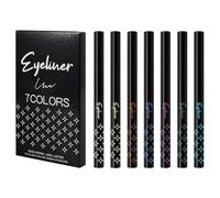 Glitter Eye Liner Pencil - Eye Liner Pencil Glitter Pearl Kit | 7PCS Highly Pigmented Colorful Eyebrow Pen, Long-Lasting Pen For Women, Girls