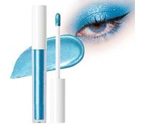 Glitter Eyeshadow - Blue Liquid Eyeshadow, Highly Pigmented Shimmer Eye Glitter, Metallic Blendable Eye Shadow Eyeliner, Fine Sparkle for Eye Make Up