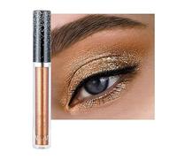 Glitter Eyeshadow，Liquid Glitter Eyeshadow Shining Eye Shadow Makeup Shimmer Long Lasting Quick-Drying (Brown)