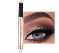Glitter Eyeshadow Metallic Eye Shadow Stick - Dual-Ended Highlighting Pen, High Pigmented, Smooth & Easy to Apply for Sensitive Eyes