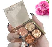 Glitter Eyeshadow Palette 4 Colors | Makeup Palette Pallet,Highly Pigmented Long Lasting Makeup Set, Make Up Matte Shimmer All In High Pigmented Pallet Gift