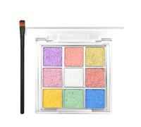 Glitter Eyeshadow Palette, Highly Pigmented Colourful Full Shimmer Eye Shadows Palette, Waterproof Long Lasting Pink Purple Blue Gold Sparkly Eyeshadow Make-Up Palettes For Women