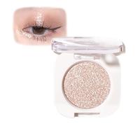 Glitter Eyeshadow Palette - Single Shimmer Eye Shadow Sparkly - Sheer Glow Glitter Eye Make Up for Women Girls - Ultra-fine Powder Multiuse Long-Lasting Waterproof for Festival Crystals Makeup