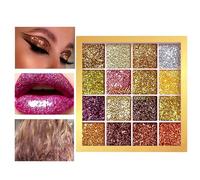 Glitter Eyeshadow Palette Small - 16-Color Makeup Supplies - Eye Shadow Palette Makeup,for Women Brides Travelers Beginners Professionals Wedding Parties Special Events Daily Routine