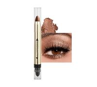 Glitter Eyeshadow Pearl Shimmer Eye Shadow Stick Metallic Dual-Ended Eyeshadow Pen Eye Brightener Highlighting Stick Long Lasting & Waterproof High Pigmented Smooth For Eyes Makeup