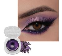 Glitter Eyeshadow Purple Shimmer Black Cream Eye Shadow, Soft Smooth Highly Pigmented Shimmering Smokey Eyeshadow For Women Makeup, Single Eye Shadow Cool Make-Up Palettes