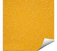 Glitter Fabric - PU Leather Canvas Backed Materiel Leatherette Sheets for Bow Making Arts & Crafts - 40 Colours A4 & A5 (# 16 - Daffodil A4)