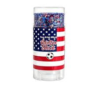 Glitter Face Stick, Sparkling Body Paint, Makeup Tool with Waterproof Base, American Flag Shimmer, Patriotic Beauty Cream with Roll Style, Parade Body Glitter for Festive Celebration