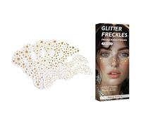 Glitter Face Stickers - Freckles Face Stickers | Glitter Freckles Tattoo, Makeup Patches Decorations Glitter Face Jewels, Waterproof Concerts Festival Accessories, Makeup Temporary Stickers