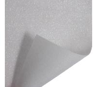 Glitter Felt Fabric Rolls: 5m x 90cm: White