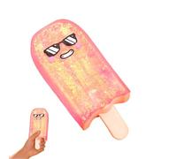 Glitter Fidget Pop Toy, Ice Cream Sensory Stress Squeezer, Pinching Venting Artifact for , for Kids Adults Studying Working Home Office Travel Commuting Long Trips Party Favors