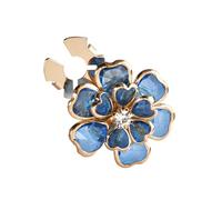 Glitter Flower Cufflinks Decorative Antique Bronze Cufflinks Elegant Design Easy On and Off Elegant Accent | For Blouses, Dresses, Suits