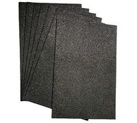 Glitter Foam Sheets for Crafts Glitter Cardstock Sparkle Craft Foam Sheets Black a4 Soft Touch Card Making Scrapbooking Supplies Christmas Decoration 10 Sheets