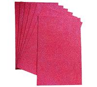 Glitter Foam Sheets for Crafts Glitter Cardstock Sparkle Craft Foam Sheets Pink a4 Soft Touch Card Making Scrapbooking Supplies Christmas Decoration 10 Sheets
