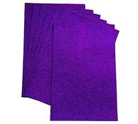 Glitter Foam Sheets for Crafts Glitter Cardstock Sparkle Craft Foam Sheets Purple a4 Soft Touch Card Making Scrapbooking Supplies Christmas Decoration 10 Sheets