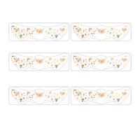 Glitter Freckles Face stick, 6 Packs Gold Glow Up Face Makeup Speckles, Waterproof and Easy to Remove, Stickers Cute Glitter Makeup for Party and Festivals (Rose Gold)