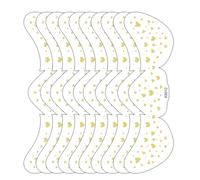 Glitter Freckles Face Stickers, 10 Pieces Long Lasting Shimmer Makeup Temporary Face Patch with Glitter Makeup and Glow Effect | for Women Girls Teenagers Christmas Party Cosplay Eve
