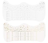 Glitter Freckles Face Tattoo,12pcs Golden & Silvery Glitter Stickers,Waterproof Metallic Sparkle Cute Star Makeup Patches for Women,Festival Rave Halloween Accessories,Easy To Remove (15)