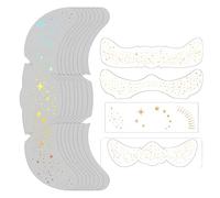 Glitter Freckles Face Tattoo, 18pcs Sparkle Freckle Temporary Tattoos, Gold and Silver Glitter Freckles Makeup Patches, Festival Cosplay Makeup Accessories