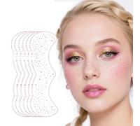 Glitter Freckles Face Tattoo, Face Glitter Freckles Gold for Kids Women, Fake Sparkle Temporary Tattoos Stickers for Girls and Adults Festival Makeup Accessories Face Star Decor, Maroon TJ