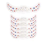 Glitter Freckles Stickers | Glitter Freckles Face | Waterproof Glow Up | 6-Pack Skin-Friendly Star & Heart Faces Glitters Decals | Ideal For Festivals, Parties, Concerts&Makeup