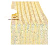 Glitter Gauze Table Runner, Glitter Gauze Chiffon Table Runner Iridescent Sequin, Multiple Sizes