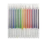 Glitter Gel Pens Colorful Highlights Pens Sparkling Ballpen for Painting DIY Colouring Book 18pcs Glitterarty Liquid Jelly Shiny Multicolor Gel Ink Rollerball Pens for Doodling Drawing Writing
