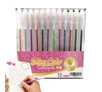 Glitter Gel Pens for Coloring - Drawing Markers | Colored Gel Pens | for Note-Taking Card Making Planner Decorating Party Favors Art Journaling School Activities