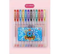 Glitter Gel Pens,Glitter Paint pens for Rock Painting, Scrapbooking,Assorted Coloured Gel Pen for Writing, Glitter, Neon & Gell Inks in Vibrant Colours Perfect for Journaling, Drawing, Crafting,