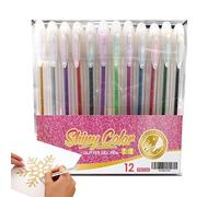Glitter Gel Pens, Quick-Dry, 14.8x1.2cm, Glitter Writing Pens, Art Markers, Beginner-Friendly, for Planner Decorating, Journaling, School Projects