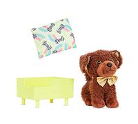 Glitter Girls - 14-Inch Doll Accessories - Grizzly - Posable 6-Inch Pet Dog Plush Royal Poodle Stuffed Animal - Poseable Legs - 3+ Years- Children’s Toys