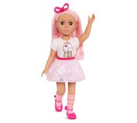 Glitter Girls 14 Inch Doll Clothes, A Pop of Pink 7 Piece Outfit Set