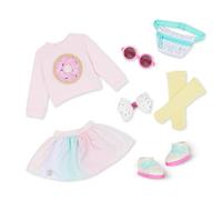 Glitter Girls - 14-Inch Doll Clothes - Colorful Doll Clothes & Sunglasses - Pink Sweater, Skirt, Fanny Pack & More 3+ Years - Sweet Sprinkles