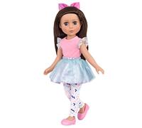 Glitter Girls Candice Doll - Movable 36 cm Doll with Clothing, Accessories and Long Hair for Styling - Toy from 3 Years (7 Pieces), 4.5 x 3.5 x 15.5 inches