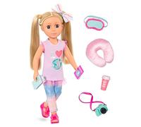 Glitter Girls - 14-Inch Fashion Doll with Travel Accessories & Camera - Blonde Hair & Unique Purple Eyes - Dolls for Girls 3+ Years - Percy