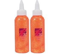 Glitter Glue (120Ml) - Tangerine (Pack of 2)