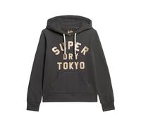 Superdry Glitter Graphic Logo Hoodie Black XS Woman