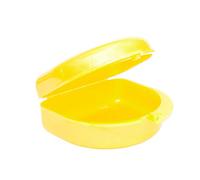 Glitter Gum Shield Case - Mouthguard Box for Ortho Retainers, Sports Dental Appliances, Dentures, Gumshield & More (Glitter Yellow)