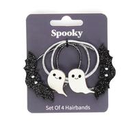 Glitter hair bands (set of 4) - Spooky