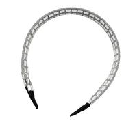 Glitter Hairband Soft Elastic Design with Square Sequins for Special Occasions Luxurious Textured Fabric Headpiece Glittering Geometric Detail Eye Catching Wear