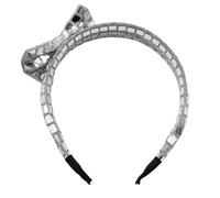 Glitter Hairband Soft Elastic Design with Square Sequins for Special Occasions Luxurious Textured Fabric Headpiece Glittering Geometric Detail Eye Catching Wear