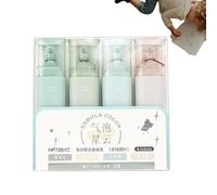 Glitter Highlighters | 4 Colors Flash Pens for Notebook and Agenda Markers Creative Writing Journal Highlighting Notes Stationery Art Office Colorful Fun