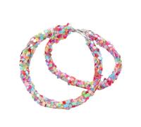 Glitter Hoop Earrings Multicolor Shiny Glitter Sequins Wrapped Circle Earrings for Women, glitter, no gem