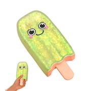 Glitter Ice Cream Squeeze Toy - Ice Pop Sensory Stress, Fidget Durable Soft Material with Pinching Venting Design for Kids Adults Working Studying Home Office Travel Commuting Long Trips Party Favors