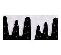 Glitter Icicle Borders Snow Decoration Pack of 2