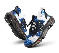 Glitter Israeli Flag Men's Running Shoes 12men