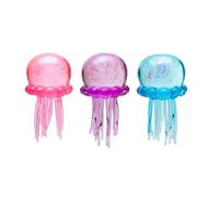 Glitter Jellyfish Squishy Toy, Needoh Stress Relief Fidget Toy for Kids & Adults, Soft TPR Sensory Toy with Wiggly Tentacles, Nee Doh Portable Anxiety Relief Squeeze Ball for Travel School & Office